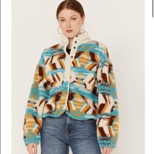 Rock & Roll aztec sherpa jacket